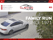 Tablet Screenshot of claydonautos.co.uk